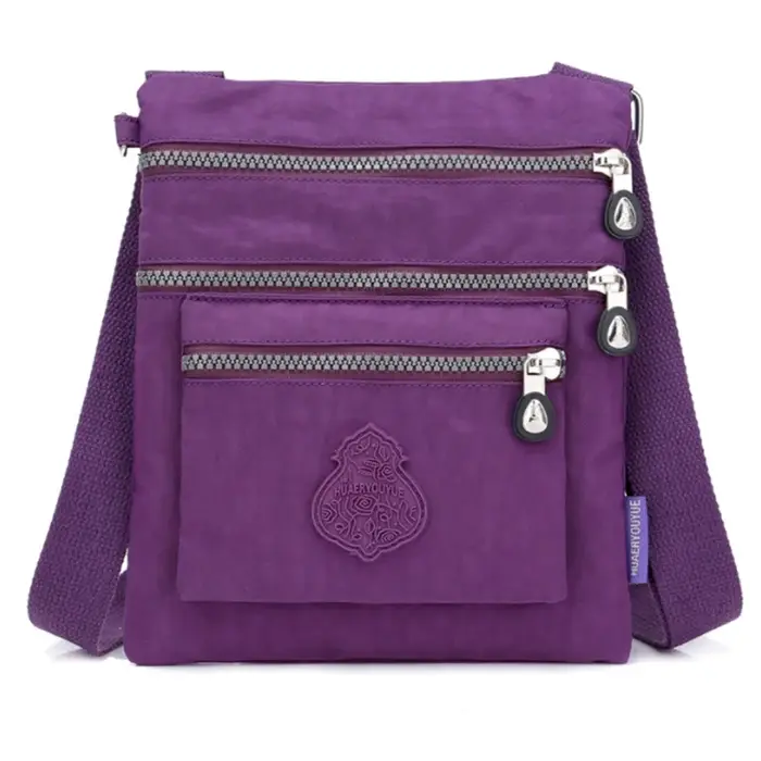 Sac à bandoulière en nylon ultra léger multicouche pour femme