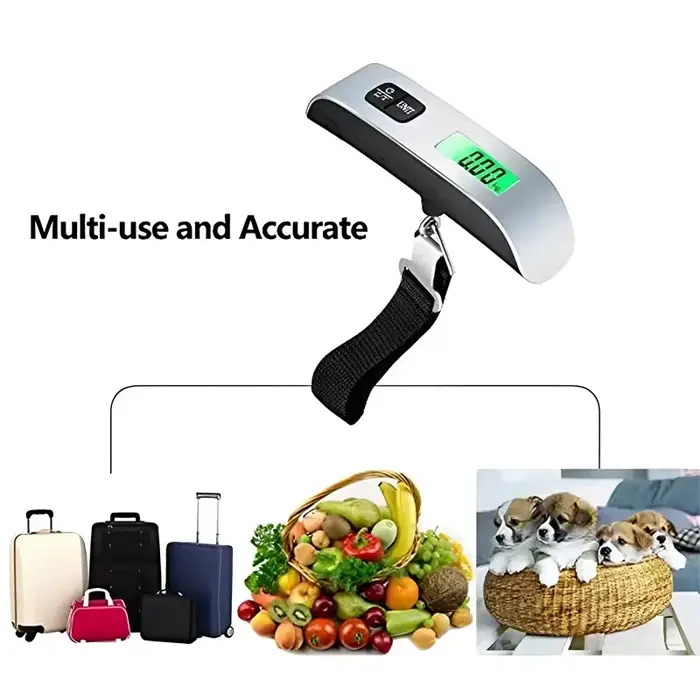 Balance suspendue Portable 50kg, balance électronique pour bagages à main, valise à affichage numérique, sac de voyage de 110lb, outils de pesage