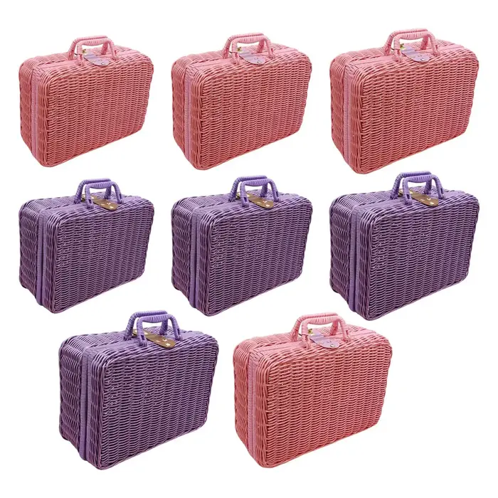 Valise tissée rustique