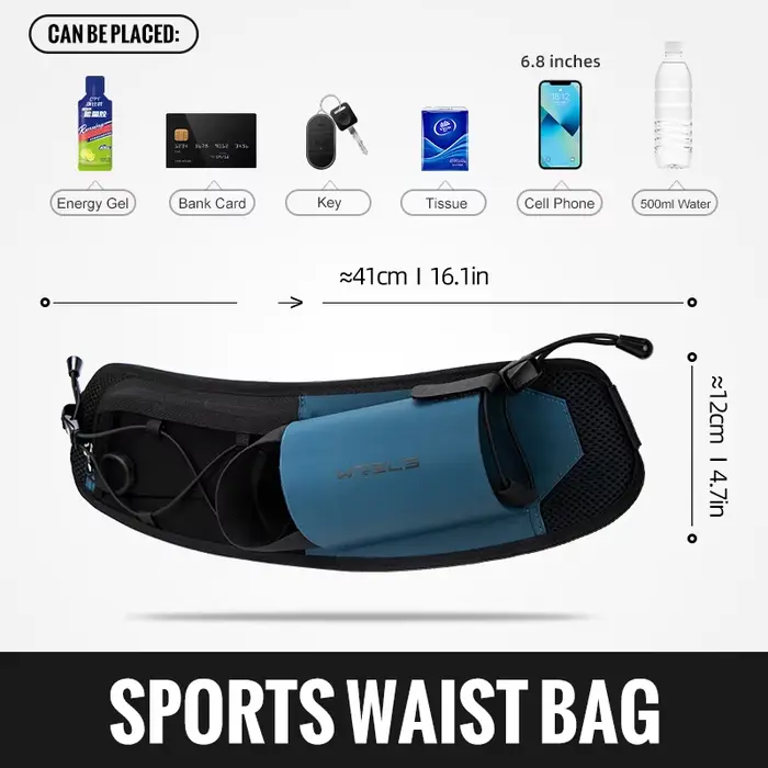 Sac de taille de course léger, sac de ceinture de Sport d'hydratation réglable, sac de bouteille de 