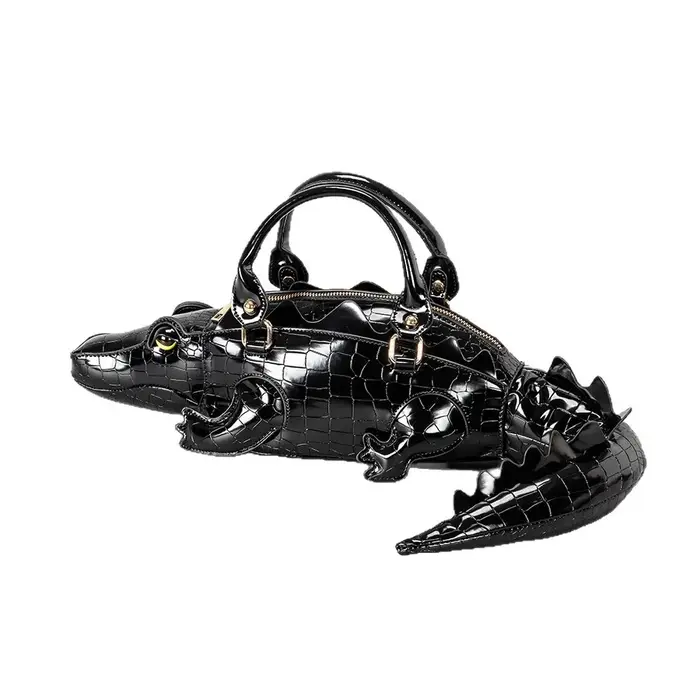 Nouveau sac à main tendance en forme de crocodile pour femmes, sac fourre-tout de créateur à la mode