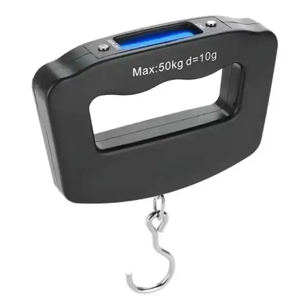 Balance à bagages numérique 50kg/10g, valise électronique Portable, pesée de voyage avec rétro-éclai