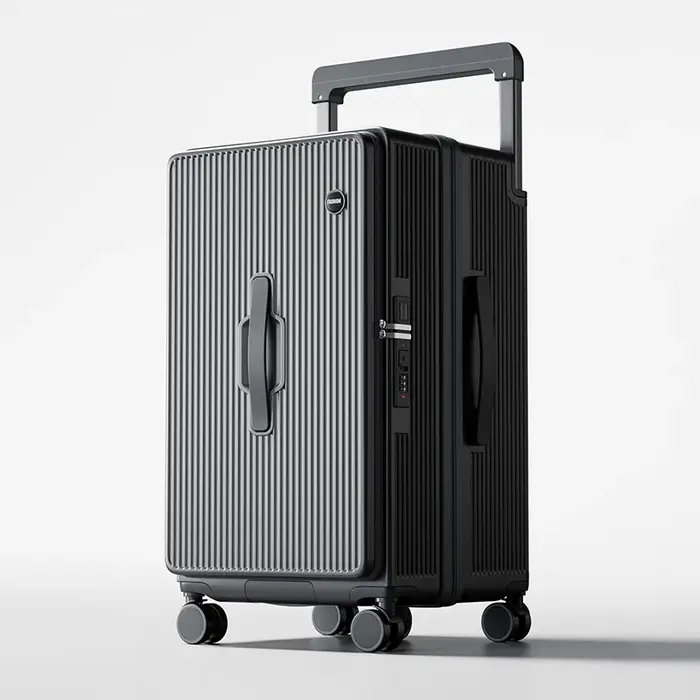 Bagage grande capacité 28/32 Extra Large épaissi Durable PC 1:9 ouverture latérale compartiment profond