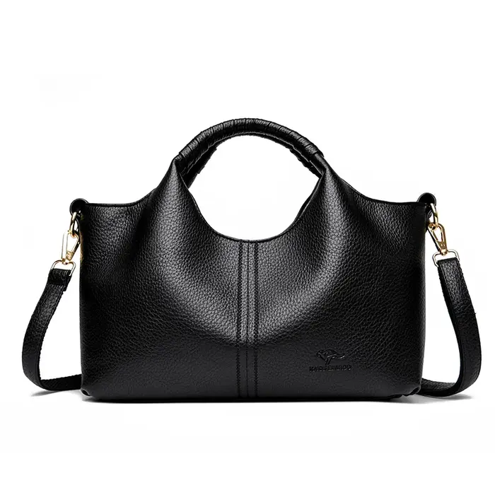 Sac fourre-tout en cuir authentique pour femmes, fourre-tout de luxe de grande capacité, sacs à band