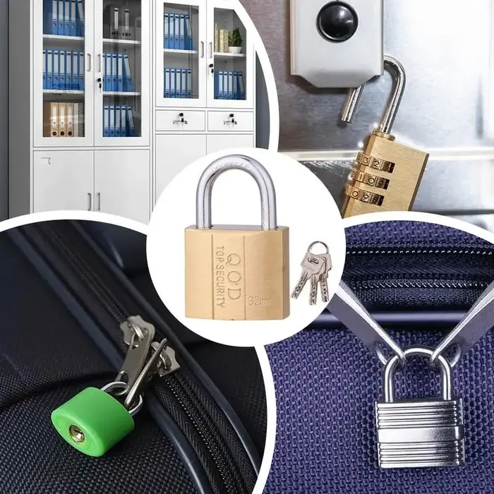 Cadenas en cuivre pour casiers à bagages