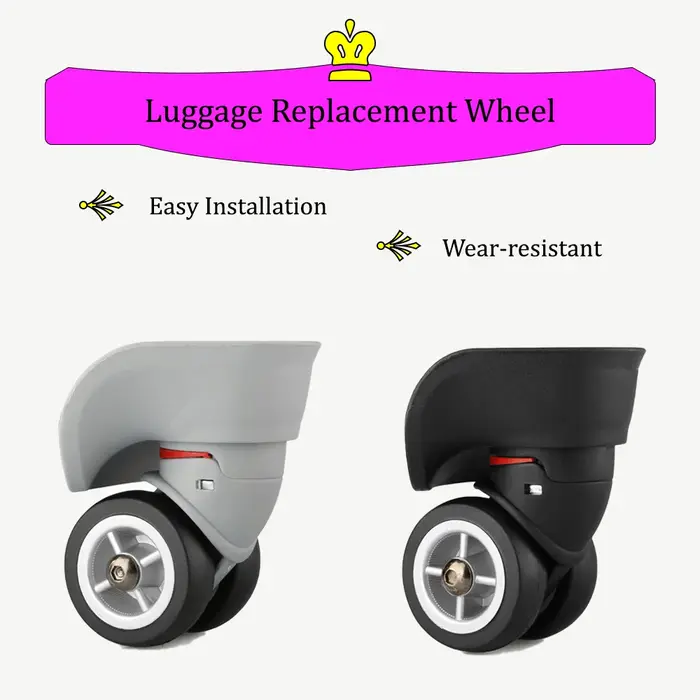 W029 valise réparation roues bagages mot de passe boîte boîtier de chariot remplacement détachable roue universelle