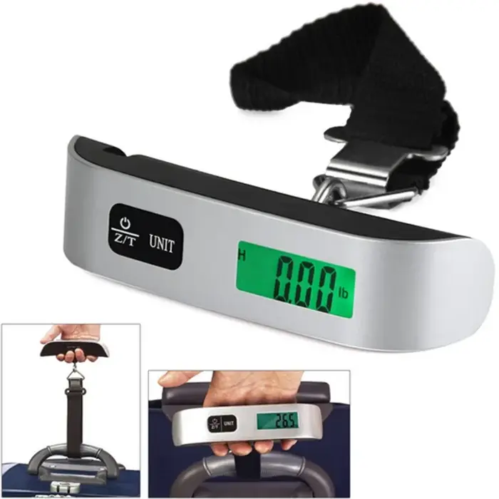 Balance numérique pour bagages suspendus de 50 kg, affichage LCD, balance portable pour valise, bala