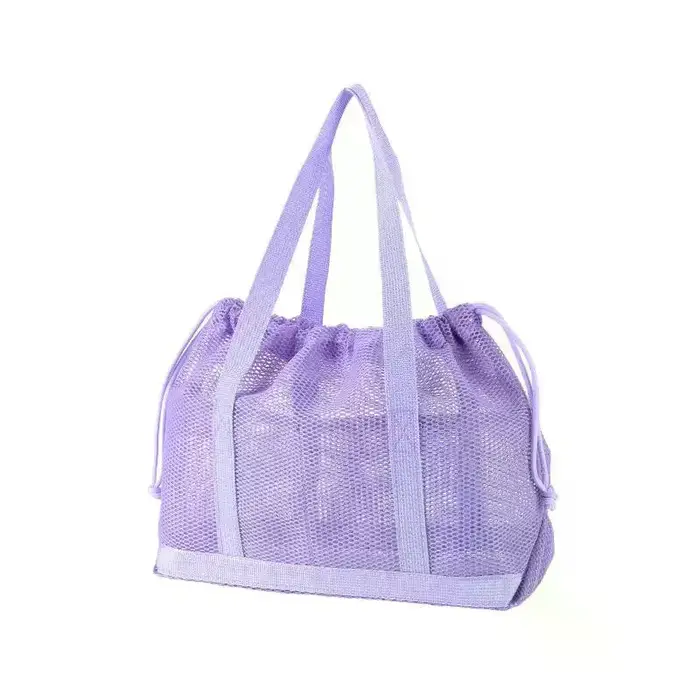 Sac fourre-tout en maille avec cordon de serrage