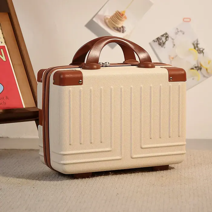 Boîte de maquillage rétro pour femme, valise portable, sac à cosmétiques, voyage Electrolux, valise
