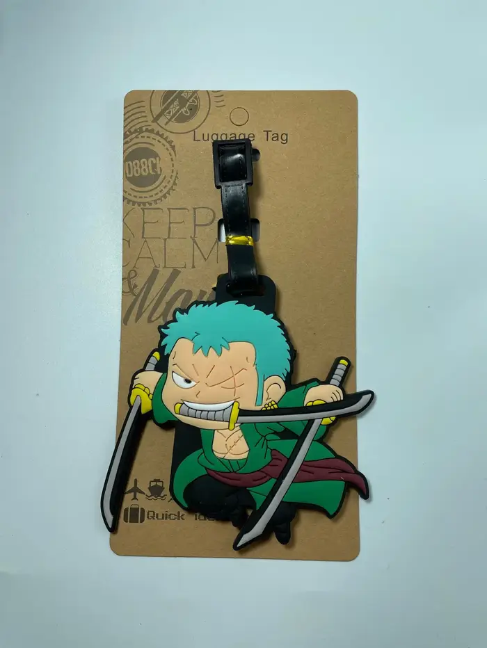 Étiquettes de bagage en silicone Luffy Chopper, pendentif de bagage de dessin animé, ornement de sac