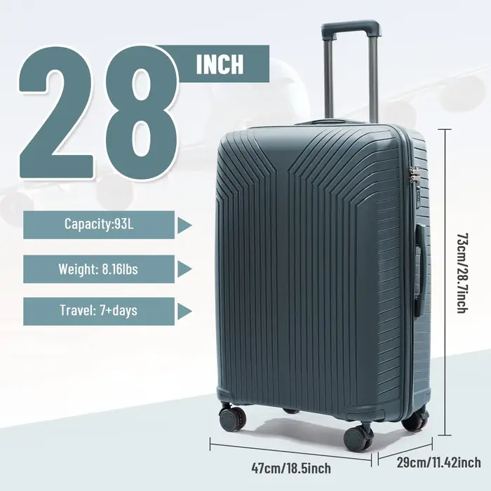 Valise de voyage 2024 nouvelle grande capacité bagages roulants Durable TSA