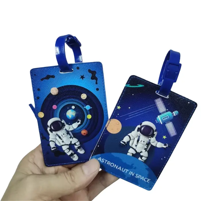 Étiquette à bagages créative astronaute