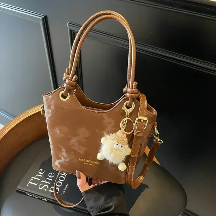 Sac à bandoulière carré en PU pour femmes