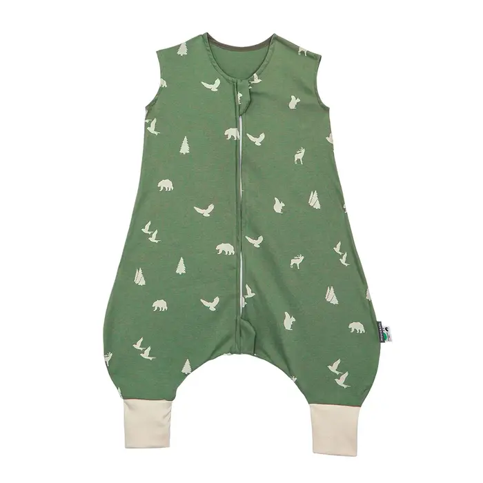 Sac de couchage d'été pour enfants de 1 à 4 ans, 100% coton, confortable, avec jambe, sans manches, 