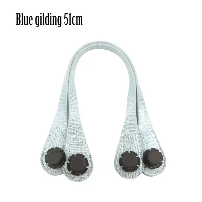 Poignées obag longues et courtes dorées, avec boucle D, extrémité en forme de larme, en Faux cuir, p