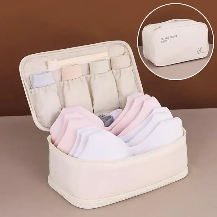 Sac de rangement de voyage, collants de sous-vêtements portables, sac d'organisation de chaussettes,