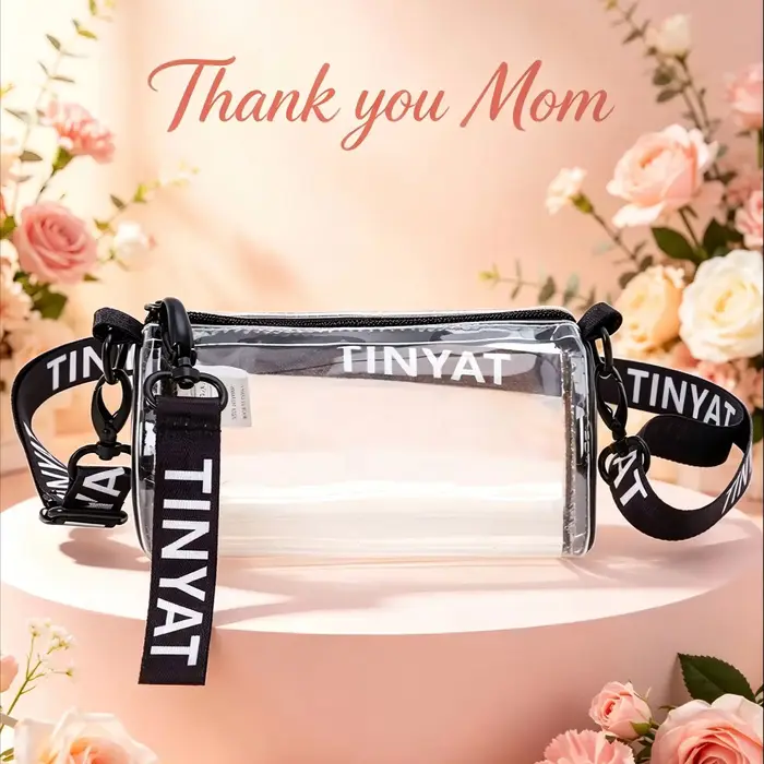 Sac bandoulière transparent TINYAT approuvé pour les stades