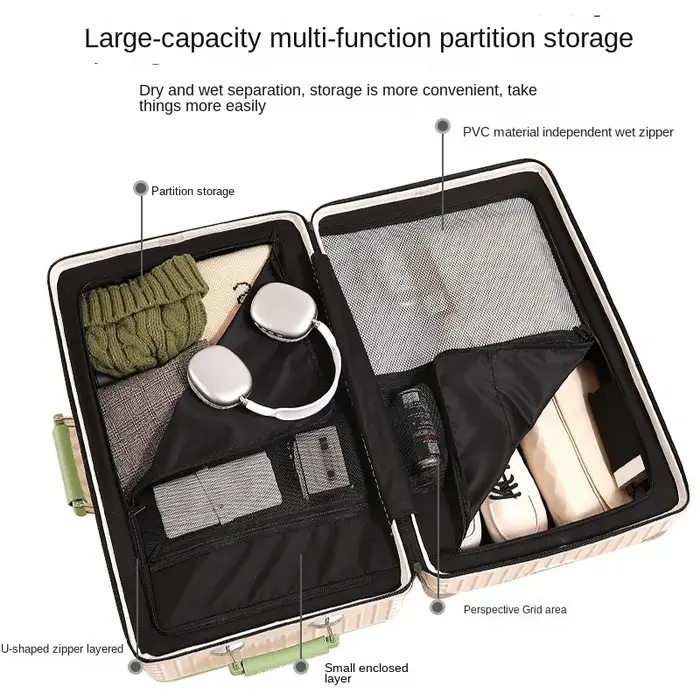 Valise de voyage à poignée large de 20 "24" 30 pouces