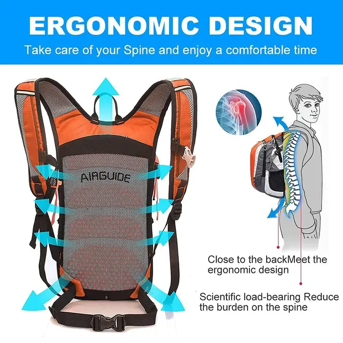 18L ultraléger Sports de plein air sac à dos pour l'escalade randonnée course cyclisme sac à dos étanche hydratation