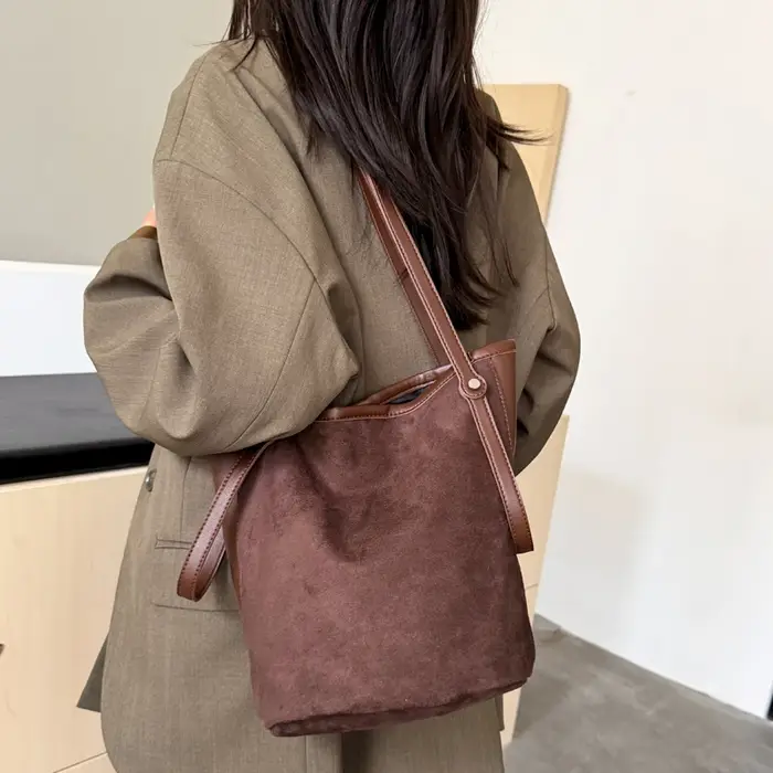 Sac à bandoulière en Faux daim pour femmes