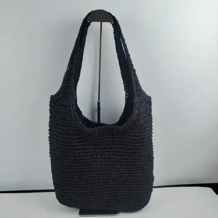 2025 mode rotin femmes sacs à bandoulière tissé femme sacs à main grande capacité été plage sacs de 
