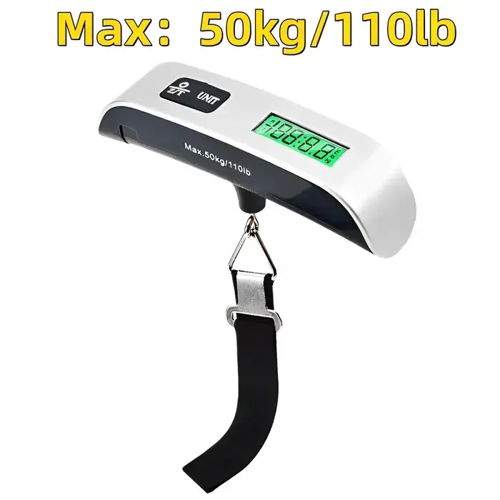 Balance à Bagages Électronique Portable avec Affichage Numérique LCD, Outil pour Peser les Bagages, 