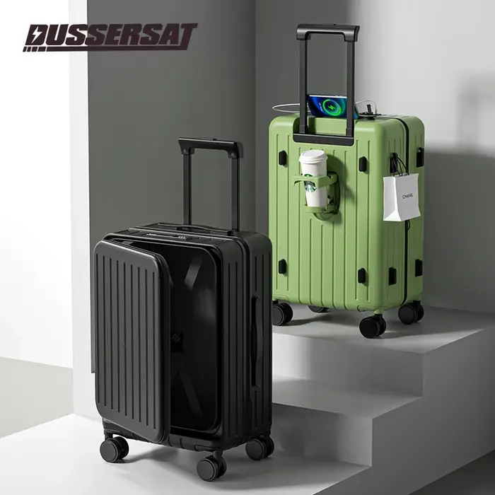 Nouvelle valise ouverte avant cabane boîtier de chariot 20/24/26 pouces cadre de haute qualité