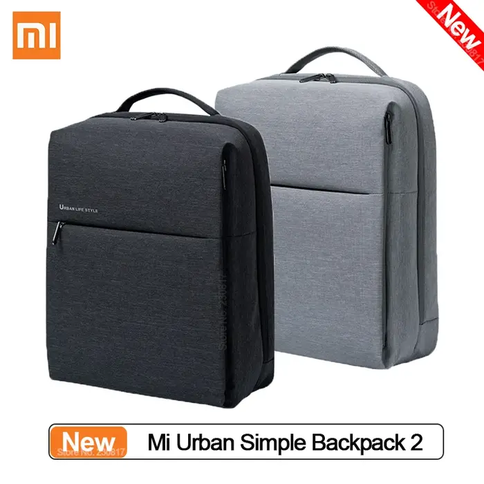 Xiaomi-Sac à dos simple urbain original