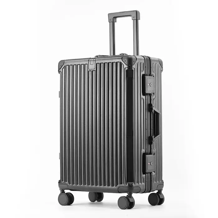 SUSHIMU-Valise de voyage pour hommes et femmes, bagage à main, cadre en aluminium PC, valise à roule