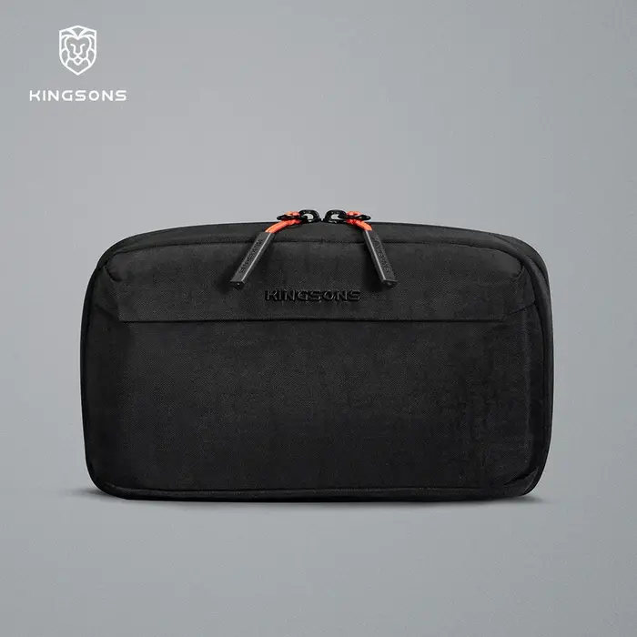 Sac d'accessoires Kingsons, pochette décontractée pour monnaie, téléphone portable et documents, tro