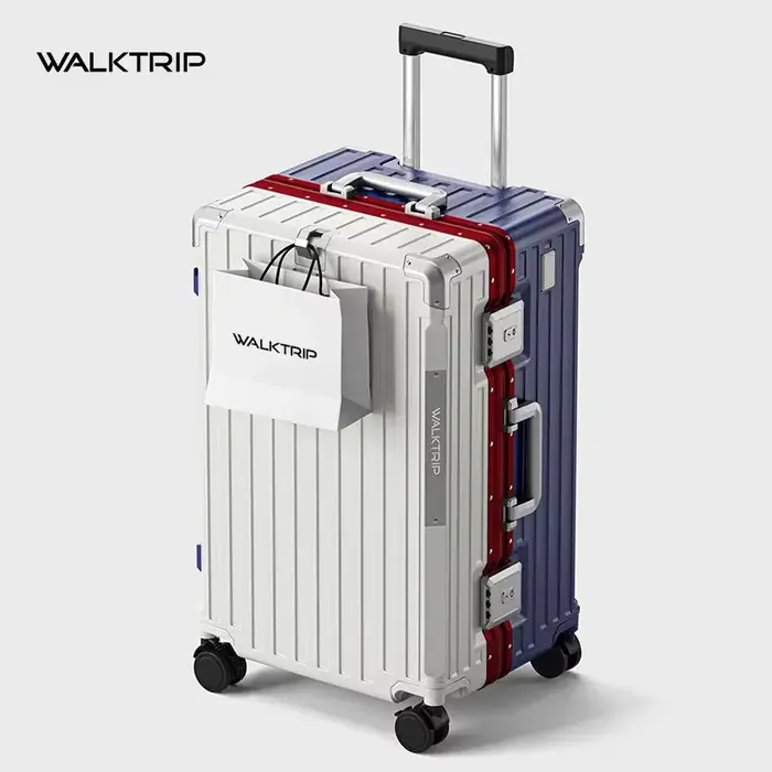 Valise de voyage de luxe, haute qualité, matériau PC épaissi, bagage à roulettes avec cadre en alumi