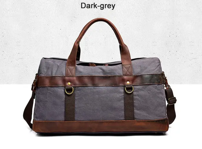 Sac de voyage en toile cirée imperméable pour hommes, bagage à main, grand fourre-tout Vintage pour 