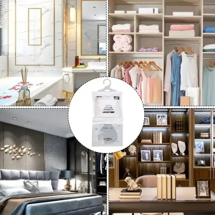 Sacs déshumidificateurs suspendus anti-moisissure pour armoire