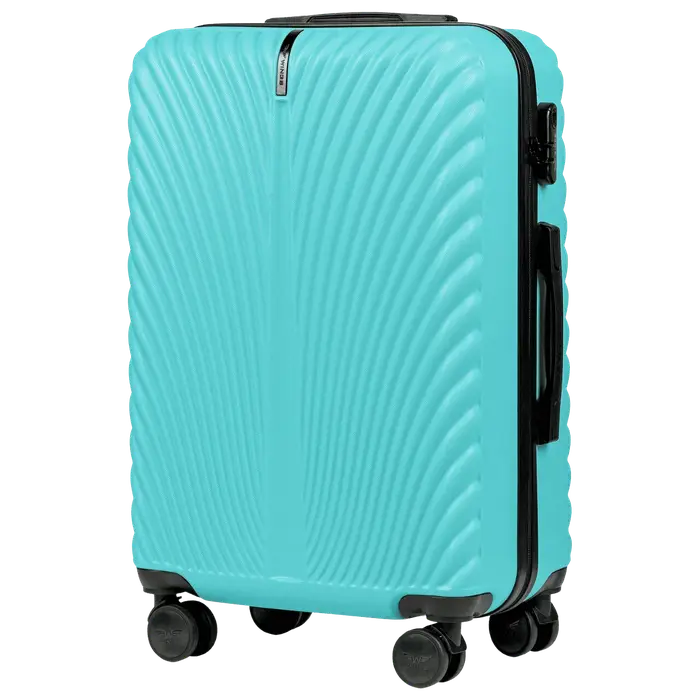 Valise moyenne Wings Swan 24 " - légère, rigide, bleue (Light Blue)