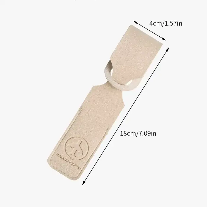 Étiquette de bagage portable en cuir PU